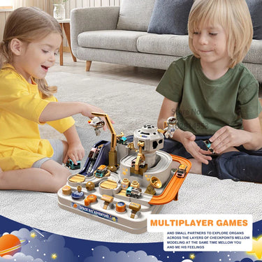 GalaxyTrack | Aventura espacial para jóvenes exploradores - Set de juego de pista de tren y estacionamiento para niños